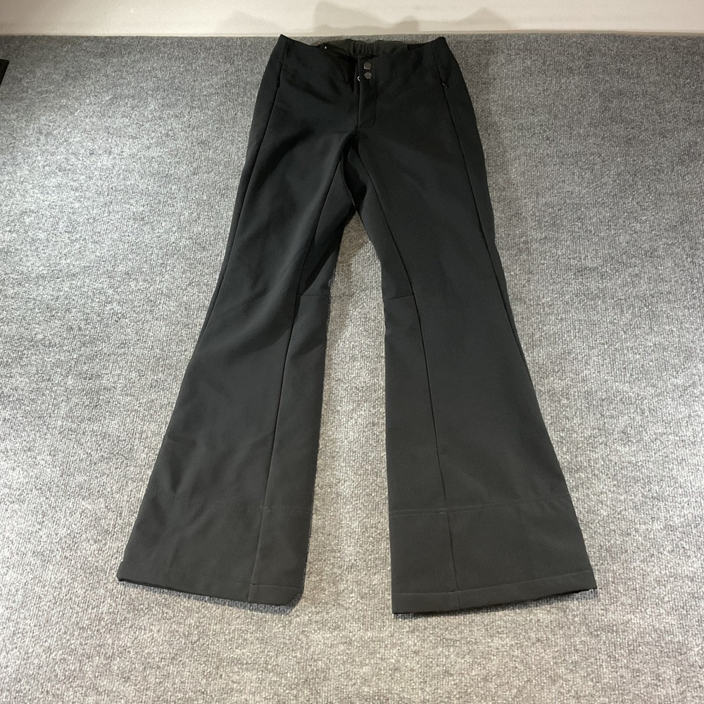 The North Face Womens Black Softshell Ski Pants Fleece Lined Flared Leg 27x31